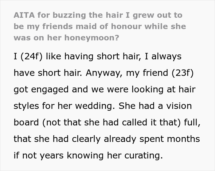 Woman Buzzes Her Hair After Friend&rsquo;s Wedding, Now Everyone Thinks She Was Forced To Grow It Out