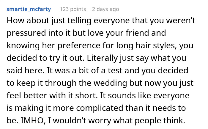 Woman Buzzes Her Hair After Friend&rsquo;s Wedding, Now Everyone Thinks She Was Forced To Grow It Out