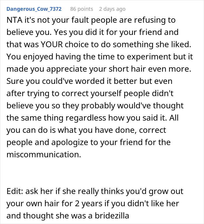 Woman Buzzes Her Hair After Friend&rsquo;s Wedding, Now Everyone Thinks She Was Forced To Grow It Out