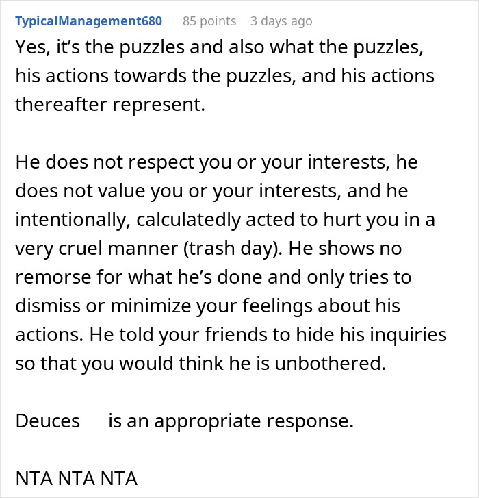 &ldquo;A Waste Of A Pretty Face&rdquo;: Woman Leaves Husband Of 6 Years After He Threw Away Her Puzzle