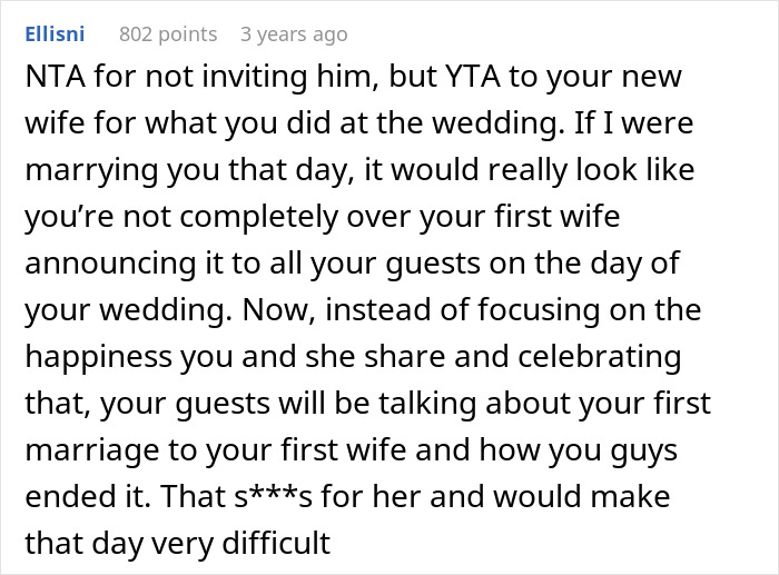 Groom Lets Every Wedding Guest Know Exactly Why His Jerk Brother Is Not There