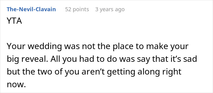 Groom Lets Every Wedding Guest Know Exactly Why His Jerk Brother Is Not There