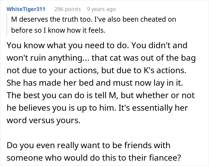 Cheater Hides One Night Stand From BF, Friend Threatens To Expose Her, Finds Out A Horrible Secret
