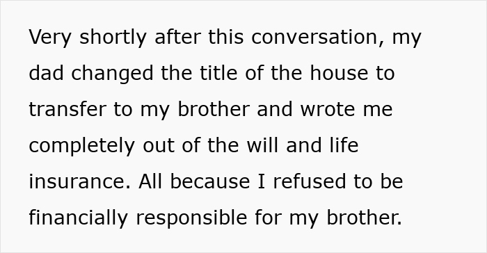 Dad Expects Daughter To Support Moocher Bro After He’s Gone, Kicks Her Out Of Will As She Says No