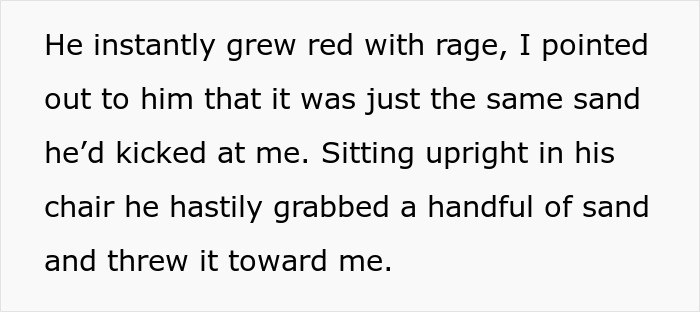 Elderly Beach Couple Tries To Intimidate Man, Gets Served Karma With Wind-Blown Sand Elderly Beach Couple Tries To Intimidate Man, Gets Served Karma With Wind-Blown Sand