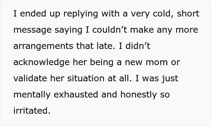 Woman Barely Knows Bride But Sends Lengthy Baby Updates, Last-Minute Ask Finally Gets Shut Down Woman Barely Knows Bride But Sends Lengthy Baby Updates, Last-Minute Ask Finally Gets Shut Down