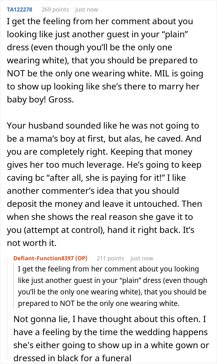 Bride Refuses MIL’s $25K Wedding Gift And Sparks A Huge Debate On Whether It’s Olive Branch Or Trap Bride Refuses MIL’s $25K Wedding Gift And Sparks A Huge Debate On Whether It’s Olive Branch Or Trap