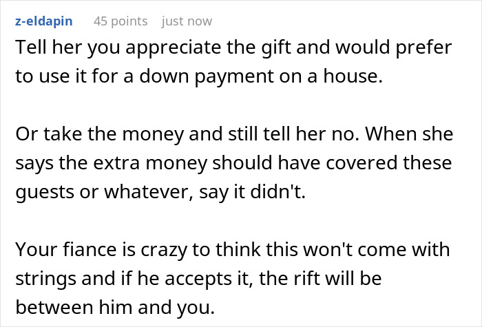 Bride Refuses MIL’s $25K Wedding Gift And Sparks A Huge Debate On Whether It’s Olive Branch Or Trap Bride Refuses MIL’s $25K Wedding Gift And Sparks A Huge Debate On Whether It’s Olive Branch Or Trap