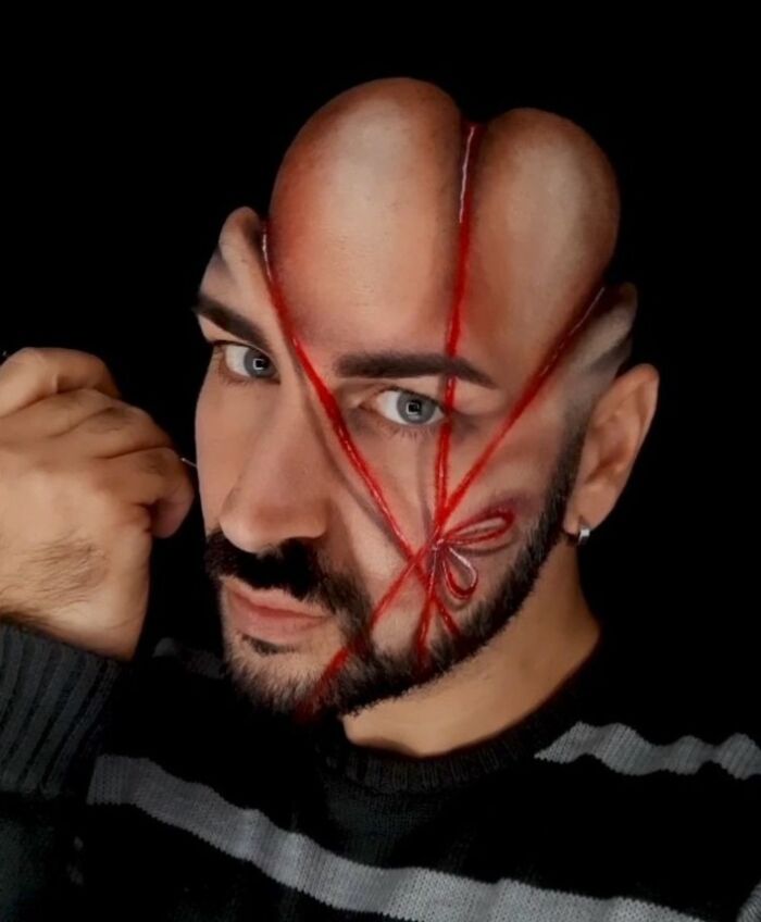 This Italian Artist Turns His Face Into Jaw-Dropping 3D Optical Illusions (26 New Pics) This Italian Artist Turns His Face Into Jaw-Dropping 3D Optical Illusions (26 New Pics)