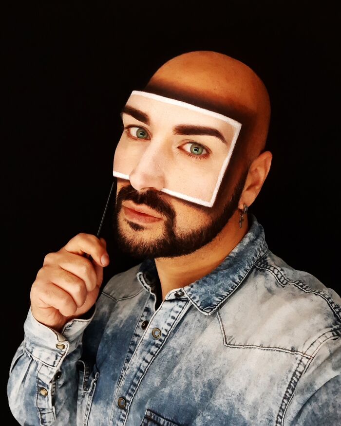 This Italian Artist Turns His Face Into Jaw-Dropping 3D Optical Illusions (26 New Pics) This Italian Artist Turns His Face Into Jaw-Dropping 3D Optical Illusions (26 New Pics)