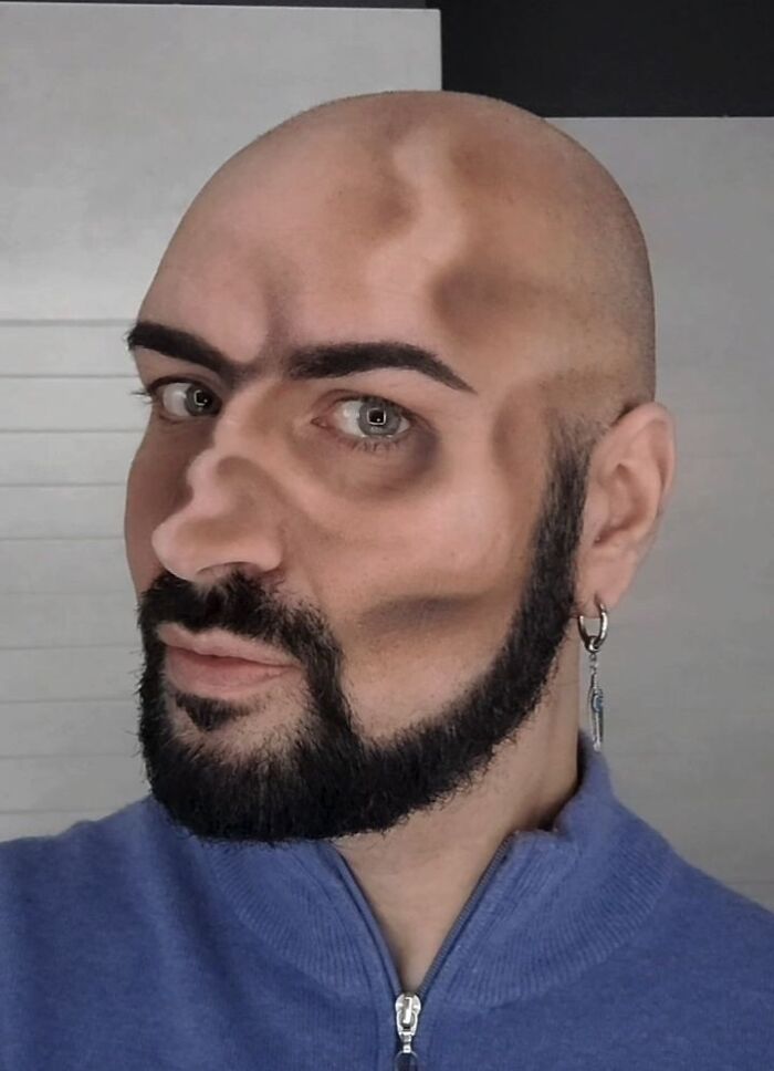 This Italian Artist Turns His Face Into Jaw-Dropping 3D Optical Illusions (26 New Pics) This Italian Artist Turns His Face Into Jaw-Dropping 3D Optical Illusions (26 New Pics)
