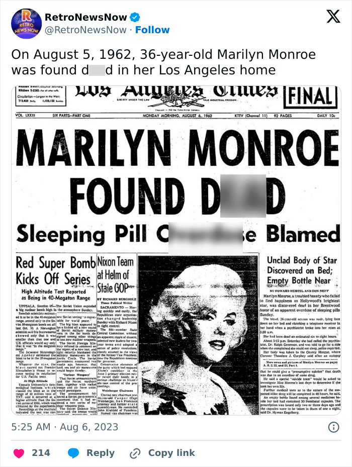 New Chilling Theory About Marilyn Monroe’s Passing That Changes Everything