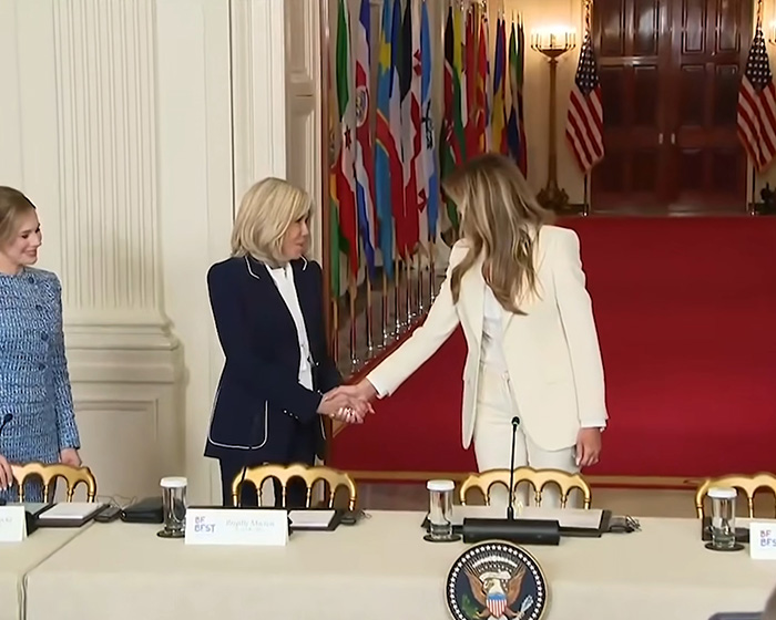 Melania Trump’s Moment With Robot Has Everyone Spotting The Same Strange Detail