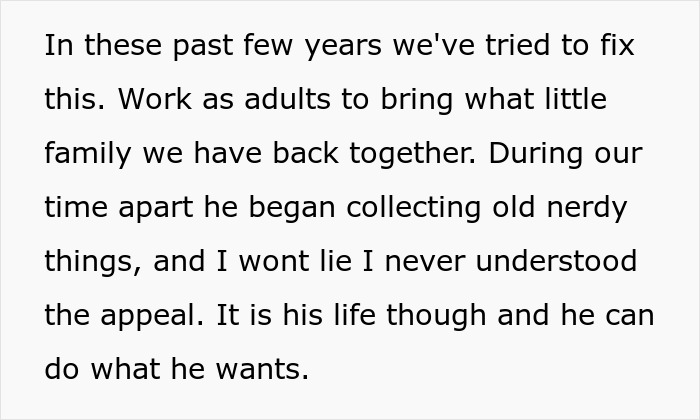 Man Refuses To Pay Brother Back For A Figurine His Son Stole Until He Finds Out The Reason Behind It