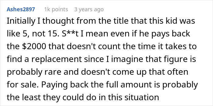 Man Refuses To Pay Brother Back For A Figurine His Son Stole Until He Finds Out The Reason Behind It