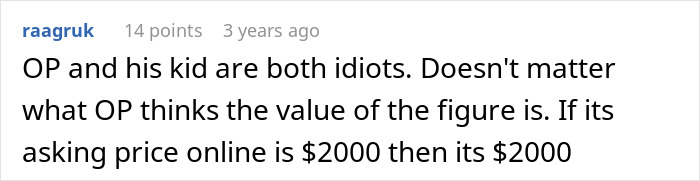 Man Refuses To Pay Brother Back For A Figurine His Son Stole Until He Finds Out The Reason Behind It