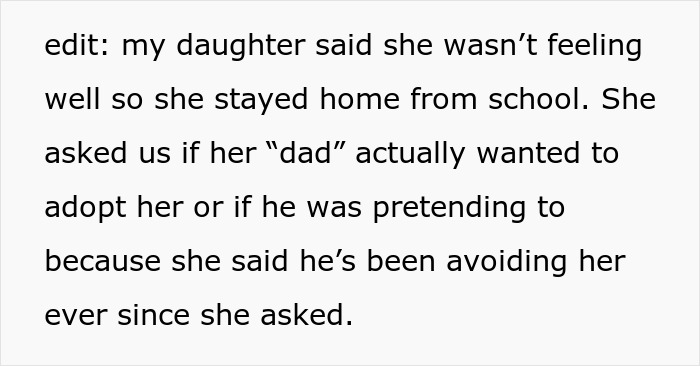 Man Refuses To Adopt Stepdaughter After Raising Her For 10 Years, Breaks Her Heart