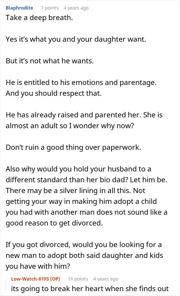 Man Refuses To Adopt Stepdaughter After Raising Her For 10 Years, Breaks Her Heart
