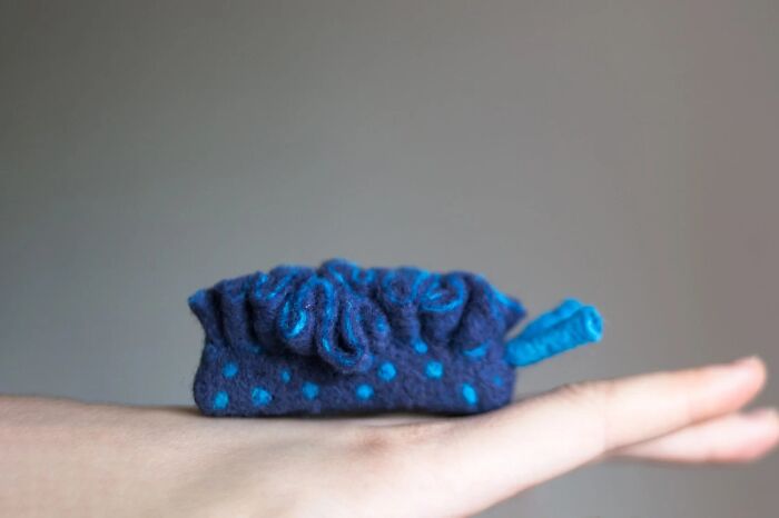 Artist Creates Adorable Felted Figurines Inspired By Colorful Sea Slug Species (34 Pics)