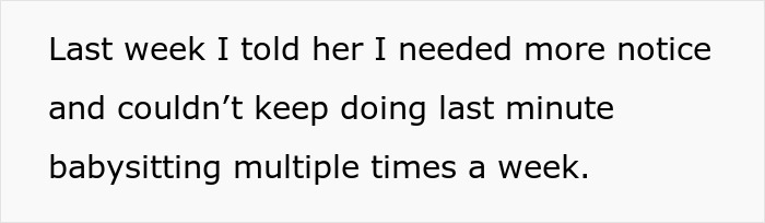Mom Uses Sis As A Free Sitter Constantly, She Draws The Line After Realizing She’s “Co-Parenting” Mom Uses Sis As A Free Sitter Constantly, She Draws The Line After Realizing She’s “Co-Parenting”