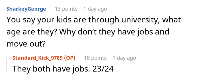 Homemaker Laments About Adult Kids Not Having Luxury Cars, Exhausted Hubby Tells Her To Get A Job