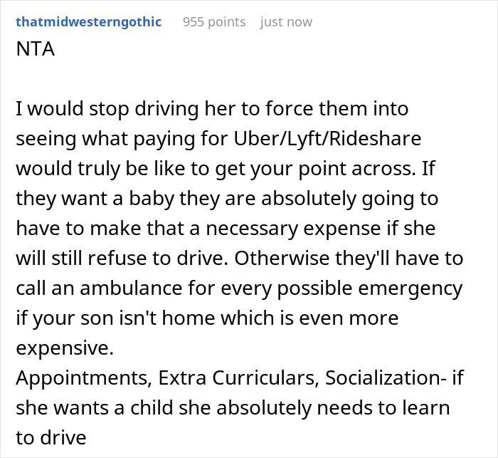 DIL Is Too Anxious To Even Learn To Drive, Hurt After MIL Says She Can&rsquo;t Be A Parent Then