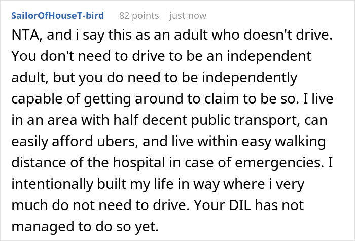DIL Is Too Anxious To Even Learn To Drive, Hurt After MIL Says She Can&rsquo;t Be A Parent Then
