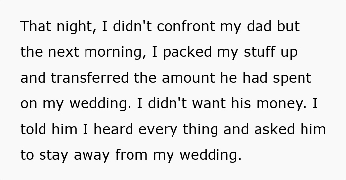 Bride Discovers Dad’s Dirty Secret Days Before Wedding And Kicks Him Out, Family Goes Ballistic