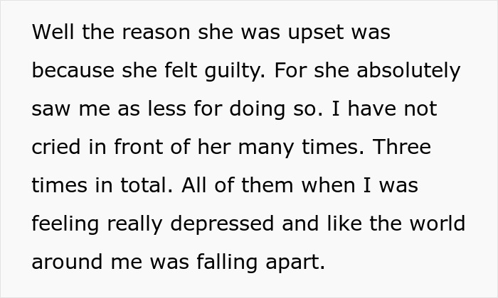 Man Praises Wife For Accepting Him When He Cries, Learns That She Loses Romantic Feelings Each Time