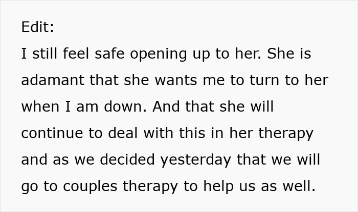 Man Praises Wife For Accepting Him When He Cries, Learns That She Loses Romantic Feelings Each Time