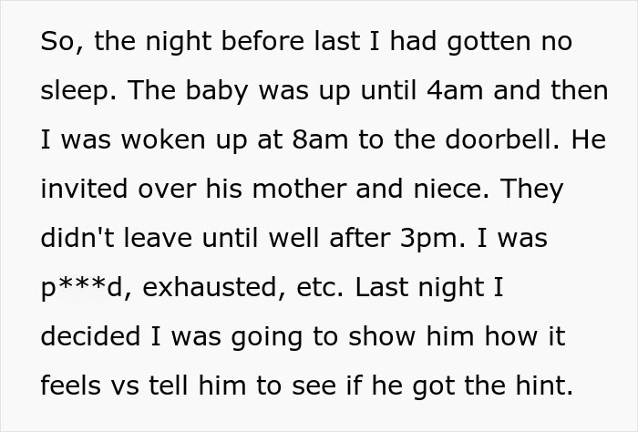 Dad Refuses To Help With Newborn And Keeps Inviting Family Over, Wife Makes Him Walk In Her Shoes