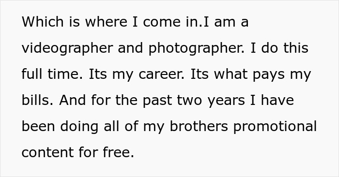 Guy Regrets Dissing Sister’s Whole Career After She Invoices Him For All Her Free Work Guy Regrets Dissing Sister’s Whole Career After She Invoices Him For All Her Free Work