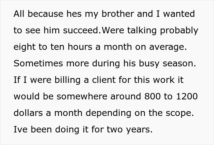 Guy Regrets Dissing Sister’s Whole Career After She Invoices Him For All Her Free Work Guy Regrets Dissing Sister’s Whole Career After She Invoices Him For All Her Free Work