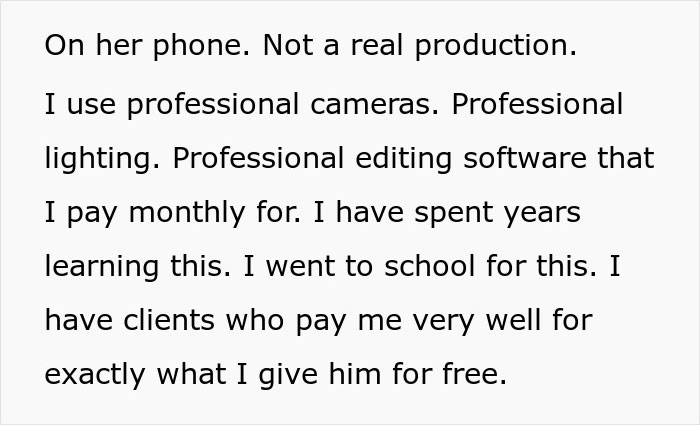 Guy Regrets Dissing Sister’s Whole Career After She Invoices Him For All Her Free Work Guy Regrets Dissing Sister’s Whole Career After She Invoices Him For All Her Free Work