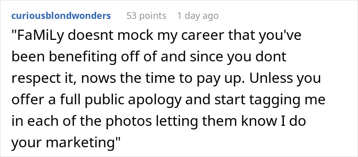 Guy Regrets Dissing Sister’s Whole Career After She Invoices Him For All Her Free Work Guy Regrets Dissing Sister’s Whole Career After She Invoices Him For All Her Free Work