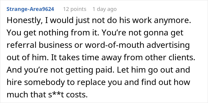 Guy Regrets Dissing Sister’s Whole Career After She Invoices Him For All Her Free Work Guy Regrets Dissing Sister’s Whole Career After She Invoices Him For All Her Free Work