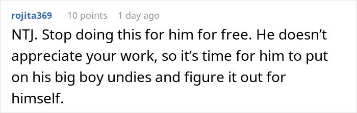 Guy Regrets Dissing Sister’s Whole Career After She Invoices Him For All Her Free Work Guy Regrets Dissing Sister’s Whole Career After She Invoices Him For All Her Free Work