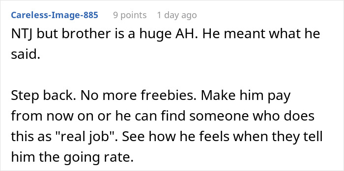 Guy Regrets Dissing Sister’s Whole Career After She Invoices Him For All Her Free Work Guy Regrets Dissing Sister’s Whole Career After She Invoices Him For All Her Free Work