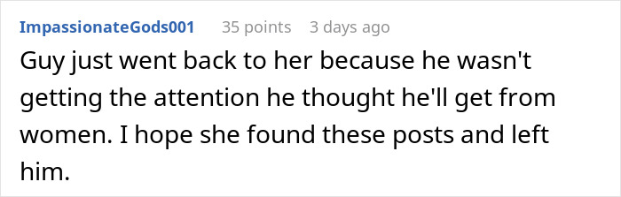Man Regrets Dumping His GF After No Other Women Want Him, Harasses Her When She Moves On Fast Man Regrets Dumping His GF After No Other Women Want Him, Harasses Her When She Moves On Fast