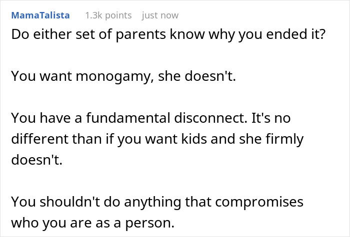Guy Dumps GF As She Wants To Open Relationship, Astounded As His Own Parents Turn Against Him Guy Dumps GF As She Wants To Open Relationship, Astounded As His Own Parents Turn Against Him