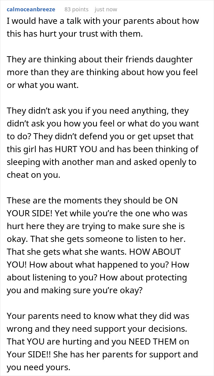 Guy Dumps GF As She Wants To Open Relationship, Astounded As His Own Parents Turn Against Him Guy Dumps GF As She Wants To Open Relationship, Astounded As His Own Parents Turn Against Him