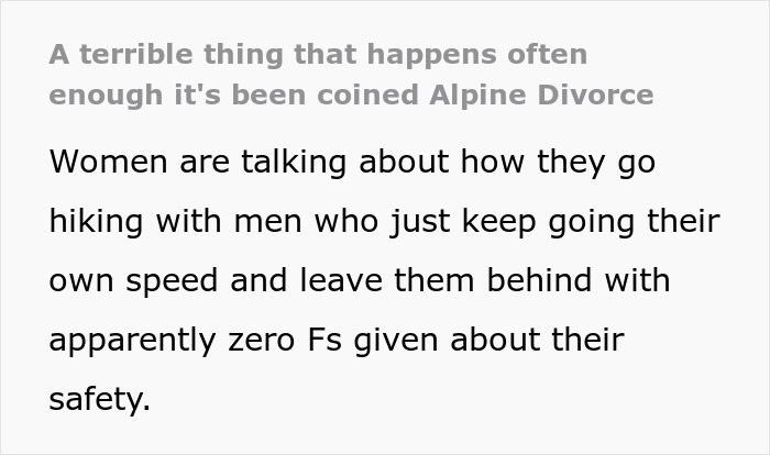 Men Abandon Their Partners During Outdoor Activities So Much, It Now Has A Name