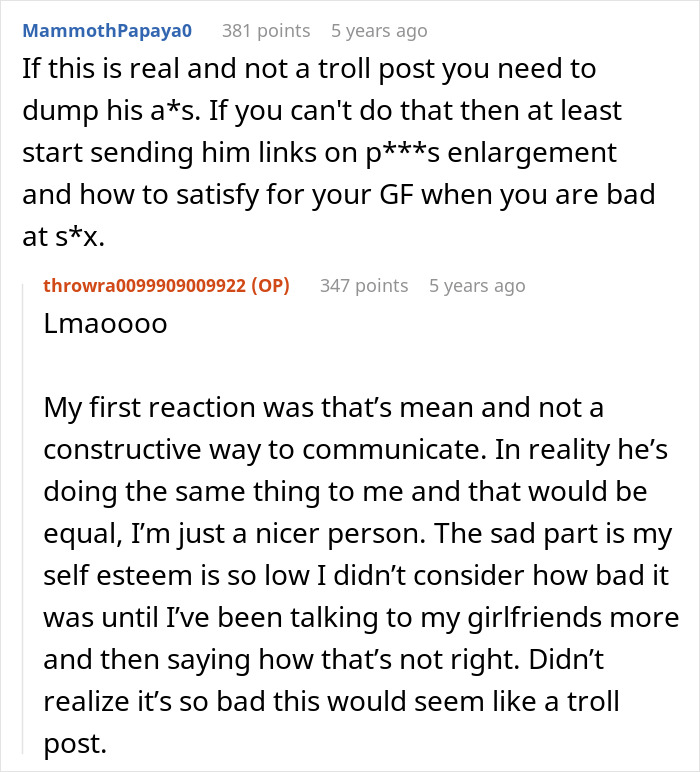 Man Pursues Woman And Makes Her His GF Just To Nag Her Every Day To Lose Weight