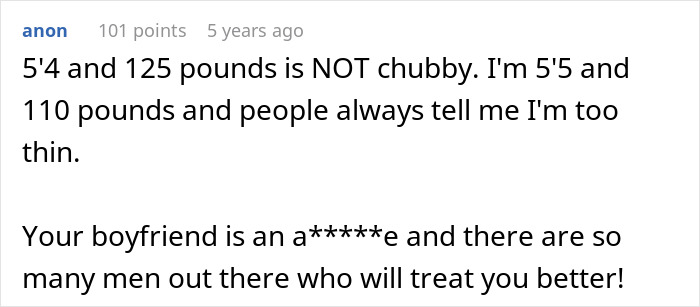 Man Pursues Woman And Makes Her His GF Just To Nag Her Every Day To Lose Weight