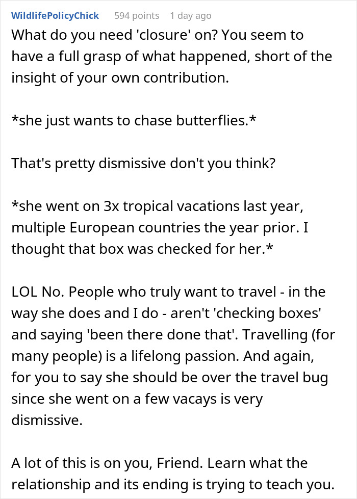 “She Wants To Chase Butterflies”: Man Tries To Understand Why Fiancée Left Him, Internet Doesn’t Hold Back “She Wants To Chase Butterflies”: Man Tries To Understand Why Fiancée Left Him, Internet Doesn’t Hold Back