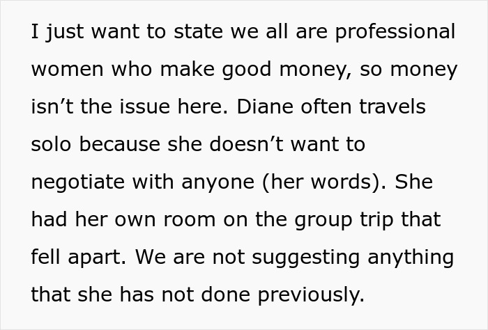 Woman Furious Her Friends Don&rsquo;t Want To Share A Room With Her After She Suddenly Decides To Join The Vacation