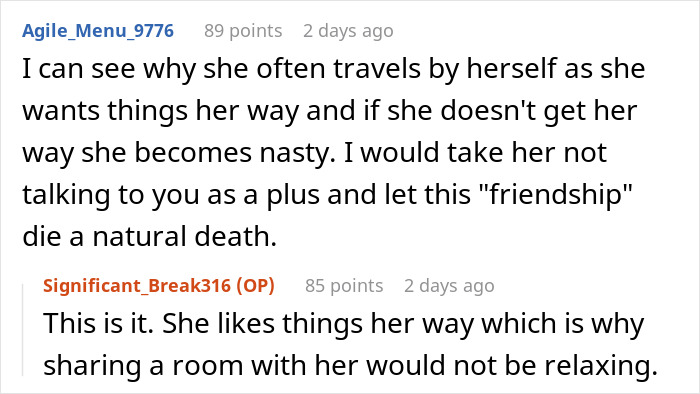 Woman Furious Her Friends Don&rsquo;t Want To Share A Room With Her After She Suddenly Decides To Join The Vacation