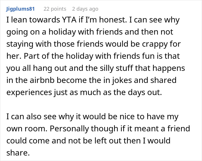 Woman Furious Her Friends Don&rsquo;t Want To Share A Room With Her After She Suddenly Decides To Join The Vacation