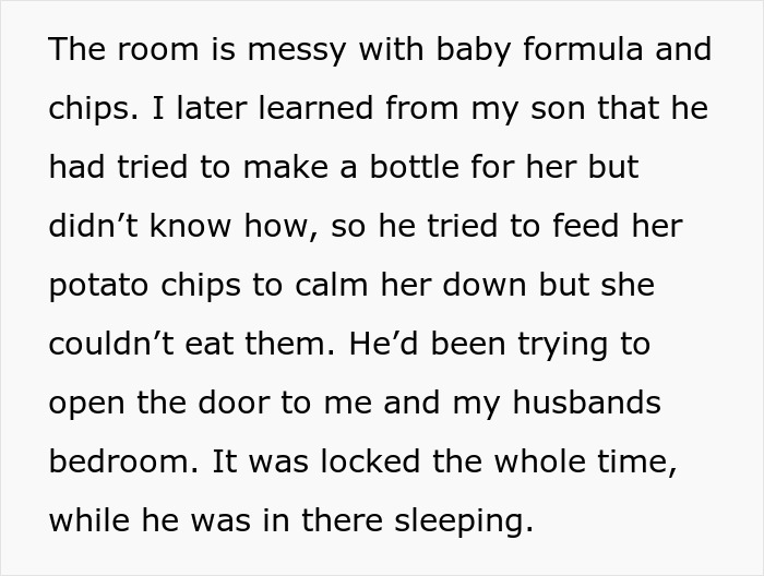 Mom Comes Back From 10-Hour Shift To A Total Mess, Baby Screaming And Son Panicking While Husband Is Asleep