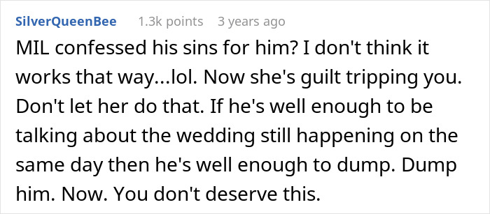 MIL Breaks Down And Tells Woman Her Fianc&eacute;s Secret While He’s In The Hospital: “Worried About His Sins”